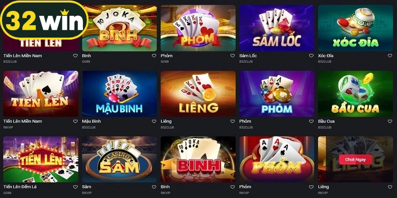 Top 10 game bài